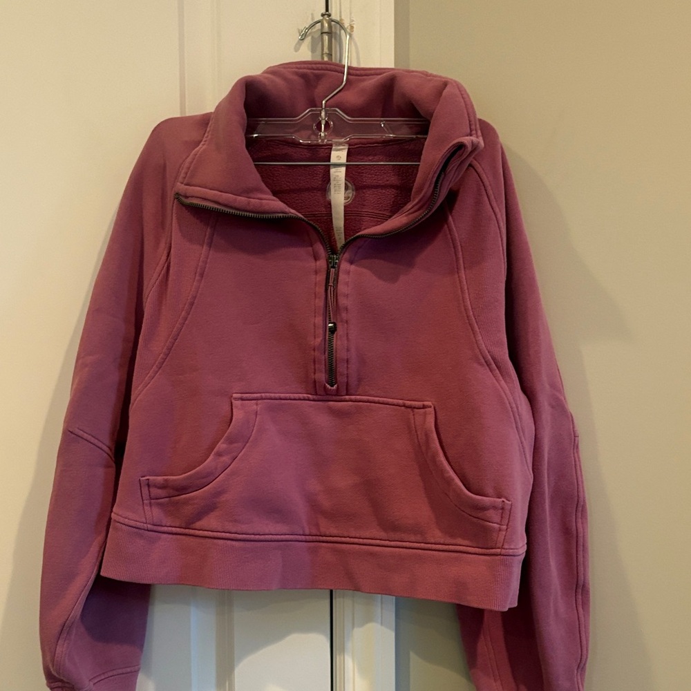 Women's blush/pink Half-Zip Sweatshirt